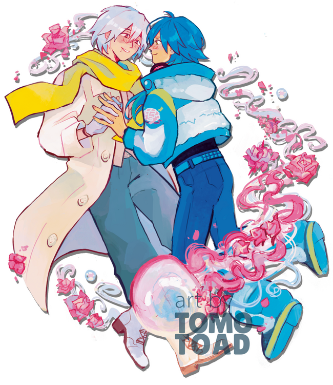 Clear and Aoba from DRAMAtical Murder Clear and Aoba from DRAMAtical Murder