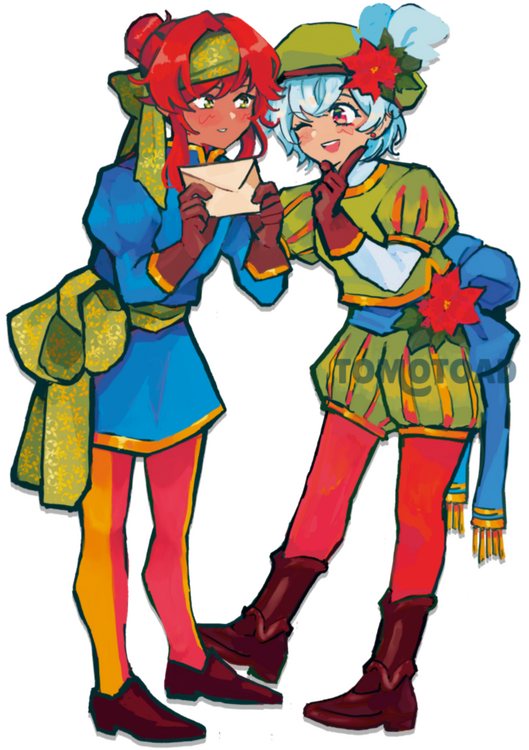 Melian and Pera (OCs by @glacereon)