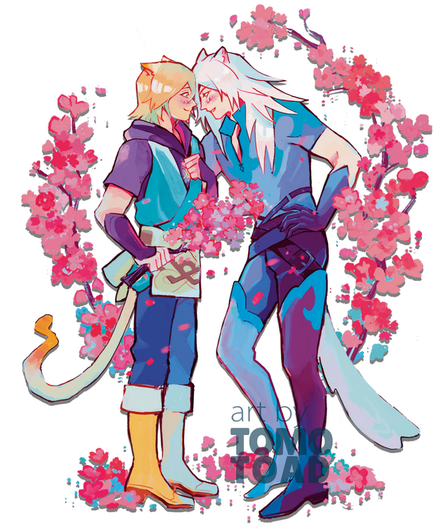 Rai and Konoe from Lamento Beyond the Void Rai and Konoe from Lamento Beyond the Void